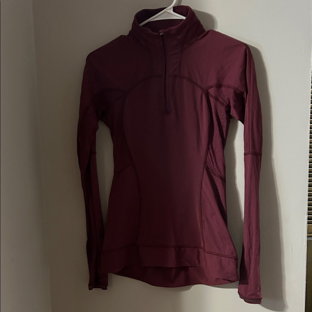 lululemon athletica Maroon Long Sleeve Top